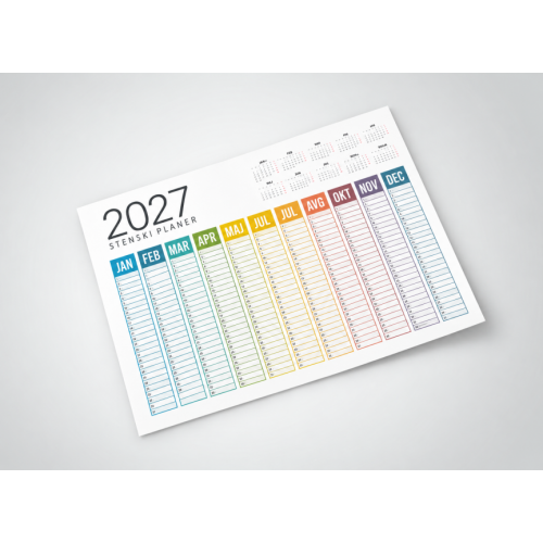 Stenski planer - plakat (personaliziran)