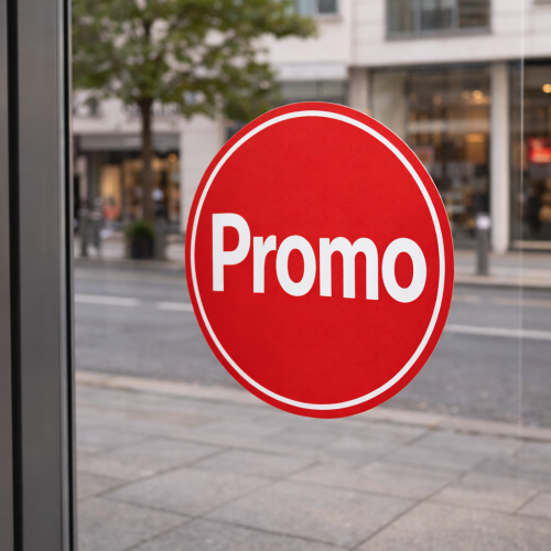 Promo nalepke (enostavno lepljenje in odstranjevanje)