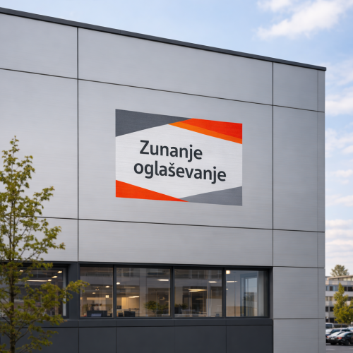 Tiskane nalepke - za dolgoročno zunanjo uporabo (5-10 letna obstojnost)